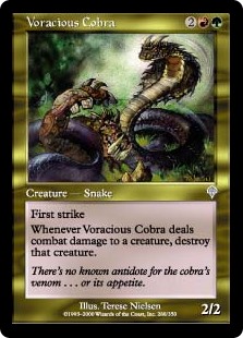 【Foil】(INV-UM)Voracious Cobra/大食のコブラ