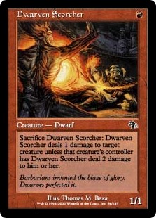 【Foil】(JUD-CR)Dwarven Scorcher/焼き焦がすドワーフ