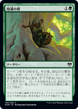 【Foil】(KHM-CG)Roots of Wisdom/知識の根