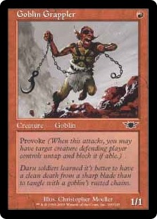 【Foil】(LGN-CR)Goblin Grappler/ゴブリンの闘士