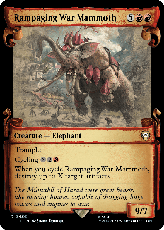 【ショーケース】(LTC-RR)Rampaging War Mammoth/猛り狂うウォー・マンモス【No.0436】