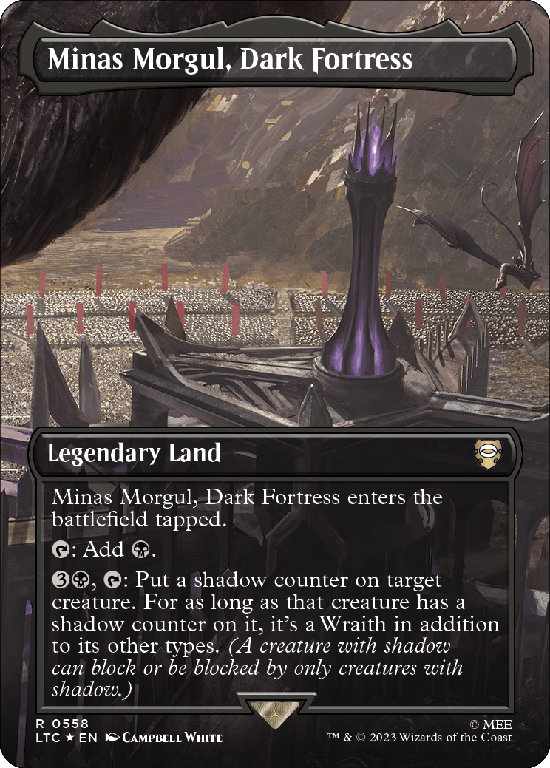 【Surge Foil】【ボーダーレス】(LTC-RL)Minas Morgul, Dark Fortress【No.0558】