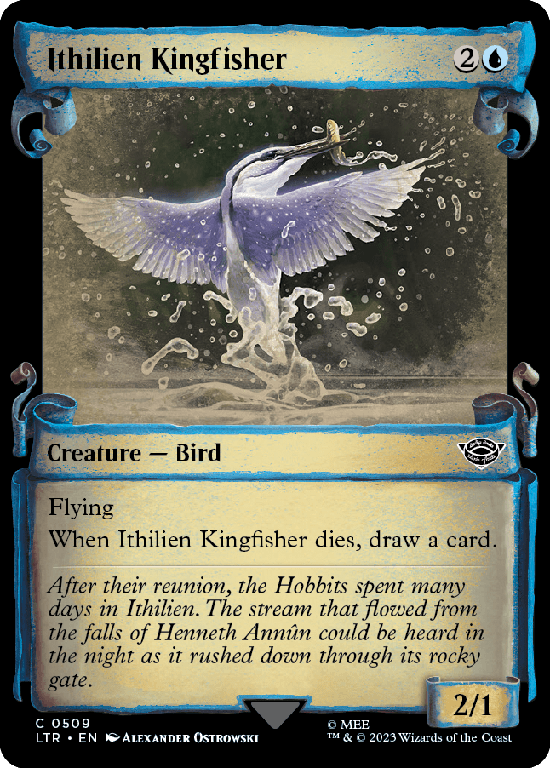 【Silver Foil】【ショーケース】(LTR-CU)Ithilien Kingfisher/イシリアンのカワセミ【No.0509】