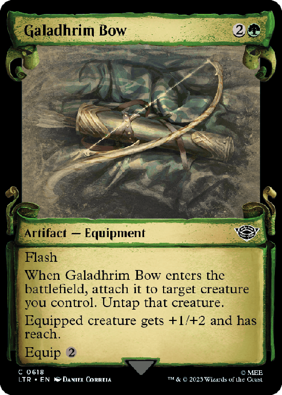【Silver Foil】【ショーケース】(LTR-CG)Galadhrim Bow/ガラズリムの弓【No.0618】