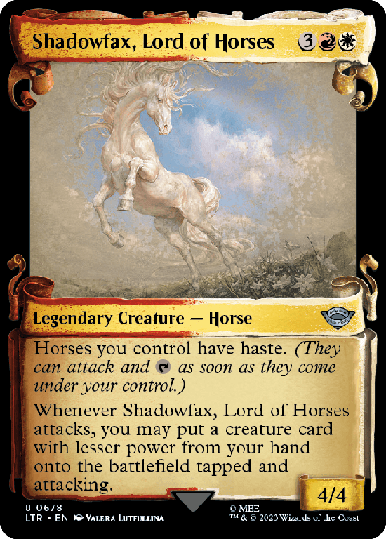 【ショーケース】(LTR-UM)Shadowfax, Lord of Horses/馬の王者、飛蔭【No.0678】