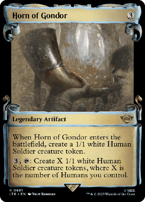 【Silver Foil】【ショーケース】(LTR-RA)Horn of Gondor/ゴンドールの角笛【No.0691】