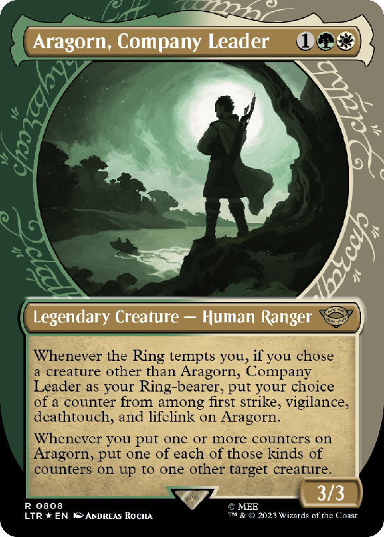 【Surge Foil】【指輪】(LTR-RM)Aragorn, Company Leader/一行のリーダー、アラゴルン【No.0808】