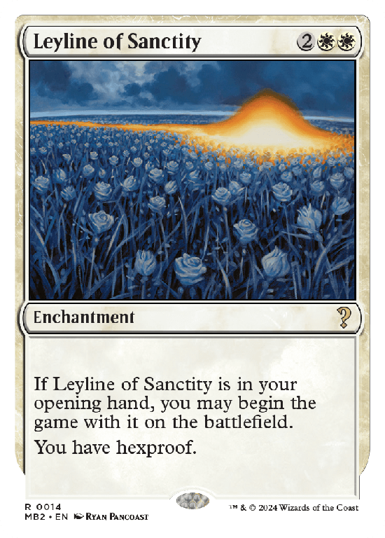 【白枠】(MB2-RW)Leyline of Sanctity/神聖の力線