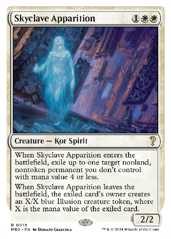 【白枠】(MB2-RW)Skyclave Apparition/スカイクレイブの亡霊