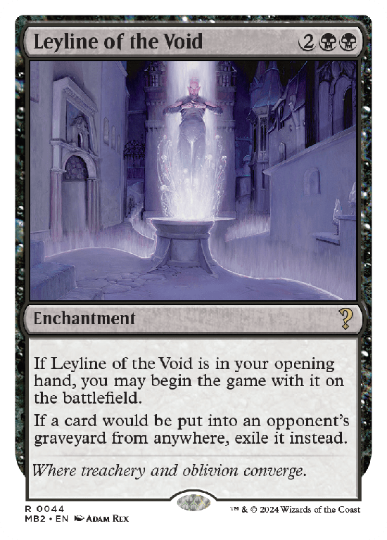 【白枠】(MB2-RB)Leyline of the Void/虚空の力線