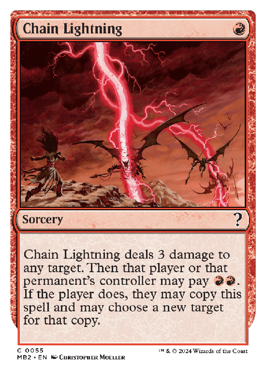 【白枠】(MB2-CR)Chain Lightning/稲妻の連鎖