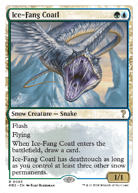 【白枠】(MB2-RM)Ice-Fang Coatl/氷牙のコアトル