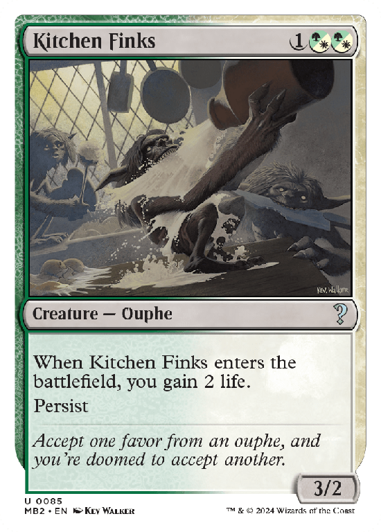 【白枠】(MB2-UM)Kitchen Finks/台所の嫌がらせ屋