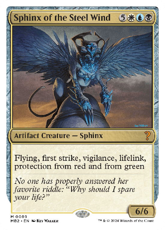 【白枠】(MB2-MM)Sphinx of the Steel Wind/鋼の風のスフィンクス