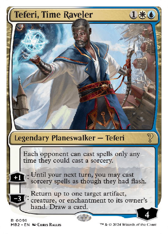 【白枠】(MB2-RM)Teferi, Time Raveler/時を解す者、テフェリー