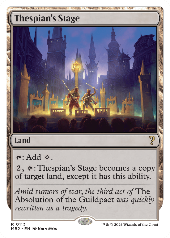 【白枠】(MB2-RL)Thespian's Stage/演劇の舞台