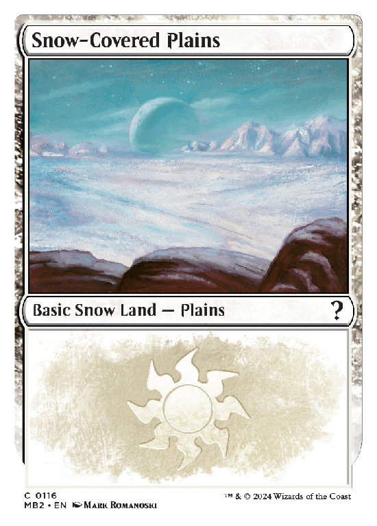 【白枠】(MB2-CL)Snow-Covered Plains/冠雪の平地