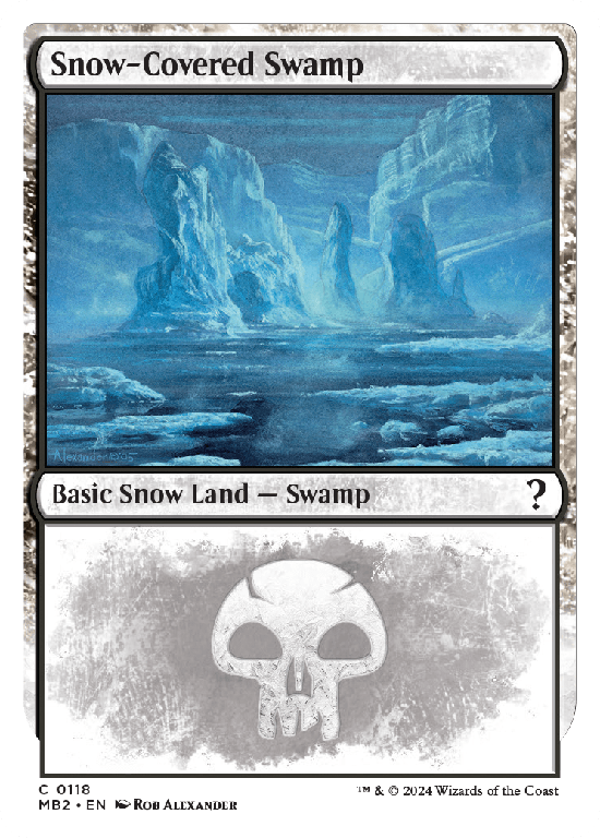 【白枠】(MB2-CL)Snow-Covered Swamp/冠雪の沼