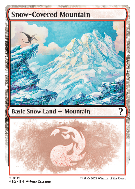 【白枠】(MB2-CL)Snow-Covered Mountain/冠雪の山