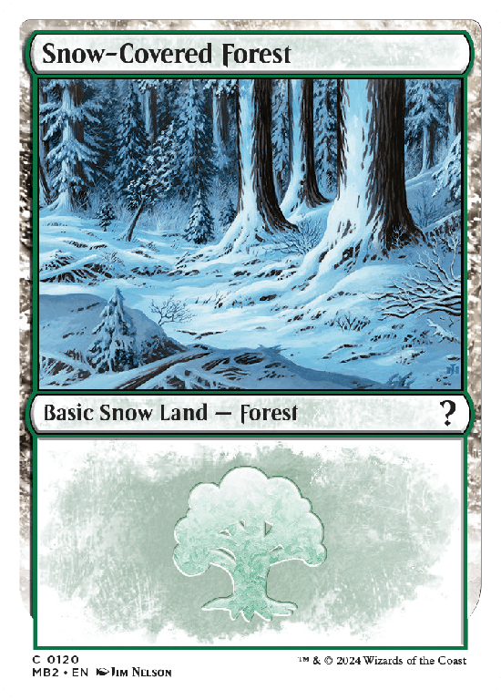 【白枠】(MB2-CL)Snow-Covered Forest/冠雪の森