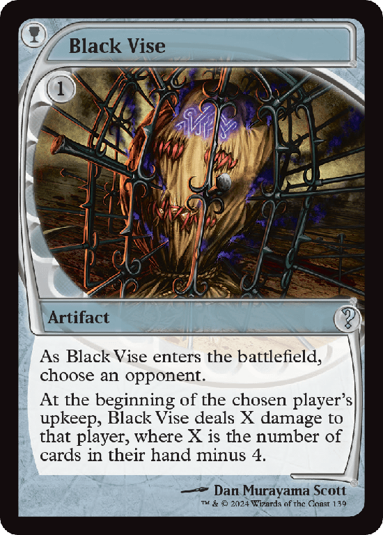 (MB2-UA)Black Vise/黒の万力