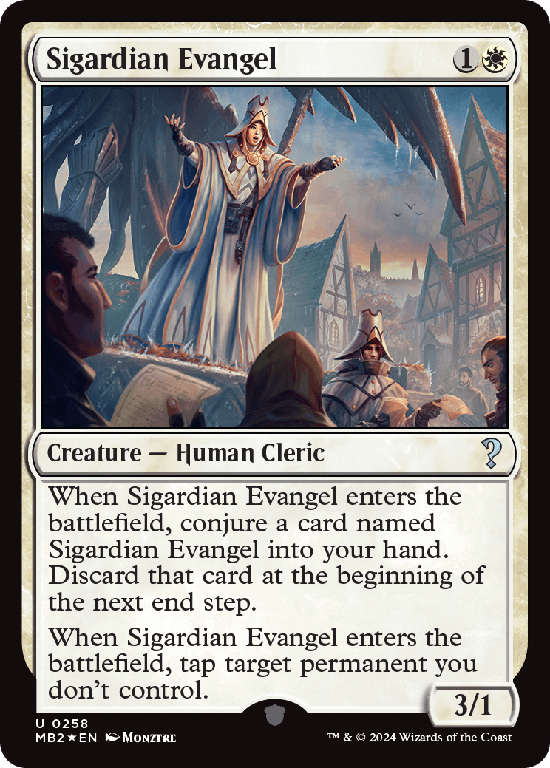 【Foil】(MB2-UW)Sigardian Evangel/シガルダ教の福音者
