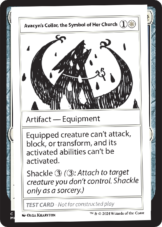 【プレイテスト】(MB2-RW)Avacyn's Collar, the Symbol of Her Church