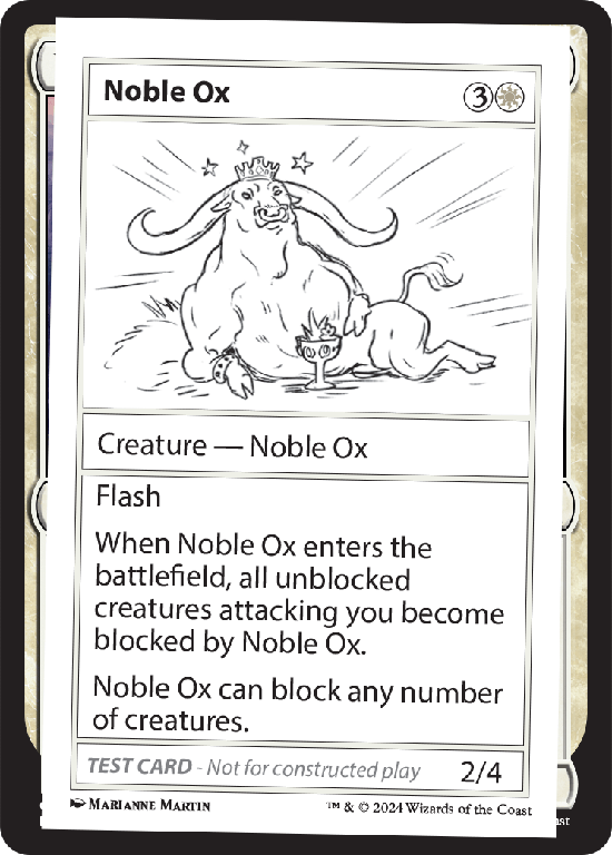 【プレイテスト】(MB2-RW)Noble Ox