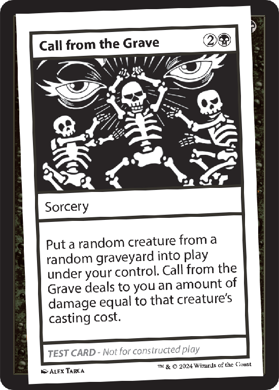 【プレイテスト】(MB2-RB)Call from the Grave