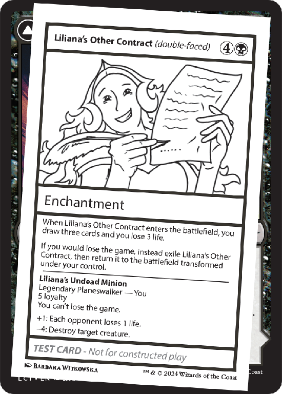 【プレイテスト】(MB2-RB)Liliana's Other Contract