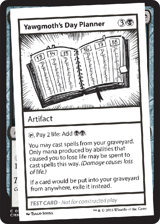 【プレイテスト】(MB2-RB)Yawgmoth's Day Planner