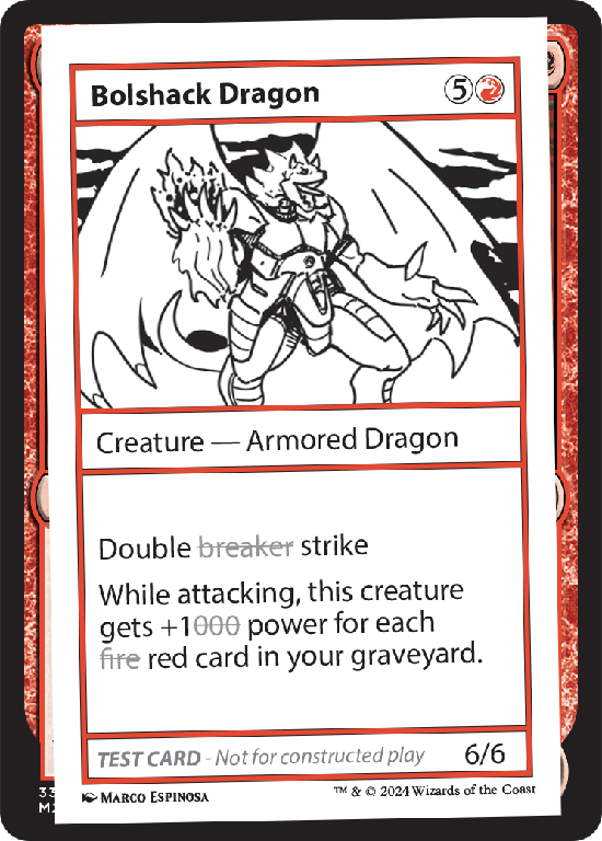 【プレイテスト】(MB2-RR)Bolshack Dragon