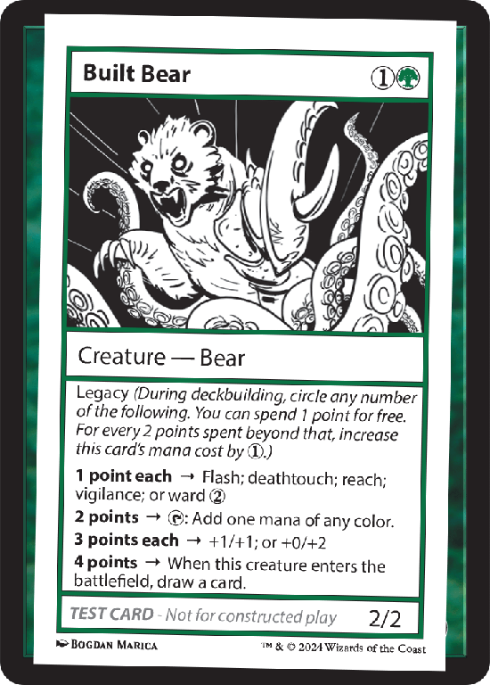 【プレイテスト】(MB2-RG)Built Bear