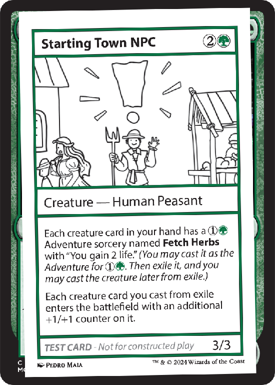 【プレイテスト】(MB2-RG)Starting Town NPC
