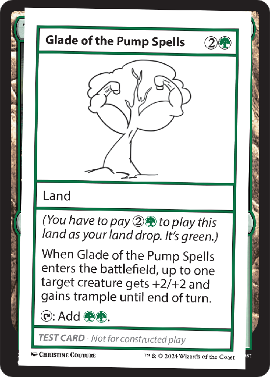 【プレイテスト】(MB2-RG)Glade of the Pump Spells