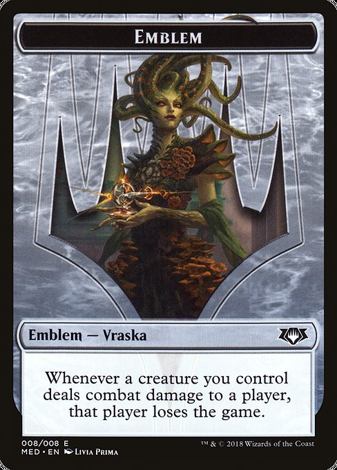 (MED-Token)Emblem - Vraska, Golgari Queen/紋章 - ゴルガリの女王、ヴラスカ【No.008】