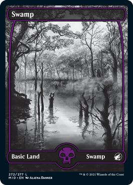 【Foil】(MID-CL)Swamp/沼【No.272】