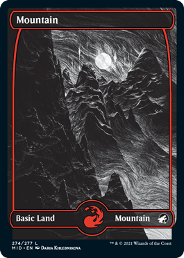 【Foil】(MID-CL)Mountain/山【No.274】