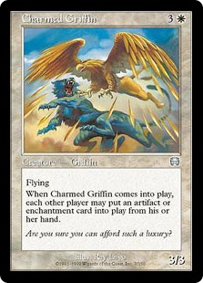 【Foil】(MMQ-UW)Charmed Griffin/魅せられたグリフィン