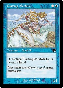 【Foil】(MMQ-CU)Darting Merfolk/矢のごときマーフォーク