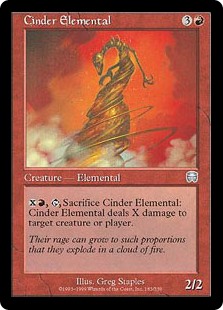 【Foil】(MMQ-UR)Cinder Elemental/燃えがらの精霊