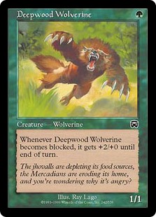 【Foil】(MMQ-CG)Deepwood Wolverine/ディープウッドのクズリ