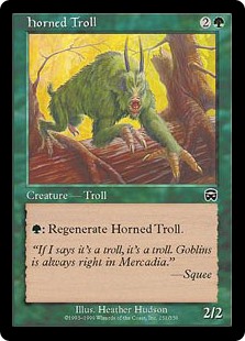 【Foil】(MMQ-CG)Horned Troll/有角トロール