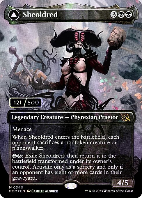 【ダブルレインボウ・Foil】【Serial Number】(MOM-MB)Sheoldred/シェオルドレッド