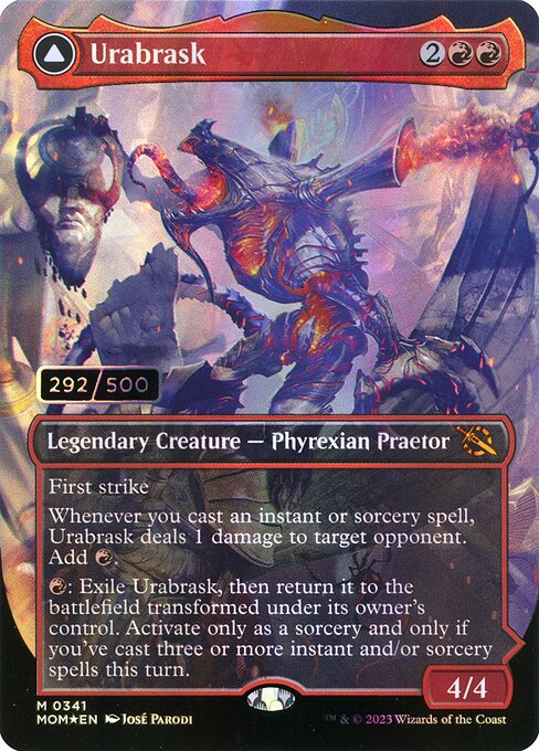 【ダブルレインボウ・Foil】【Serial Number】(MOM-MR)Urabrask/ウラブラスク