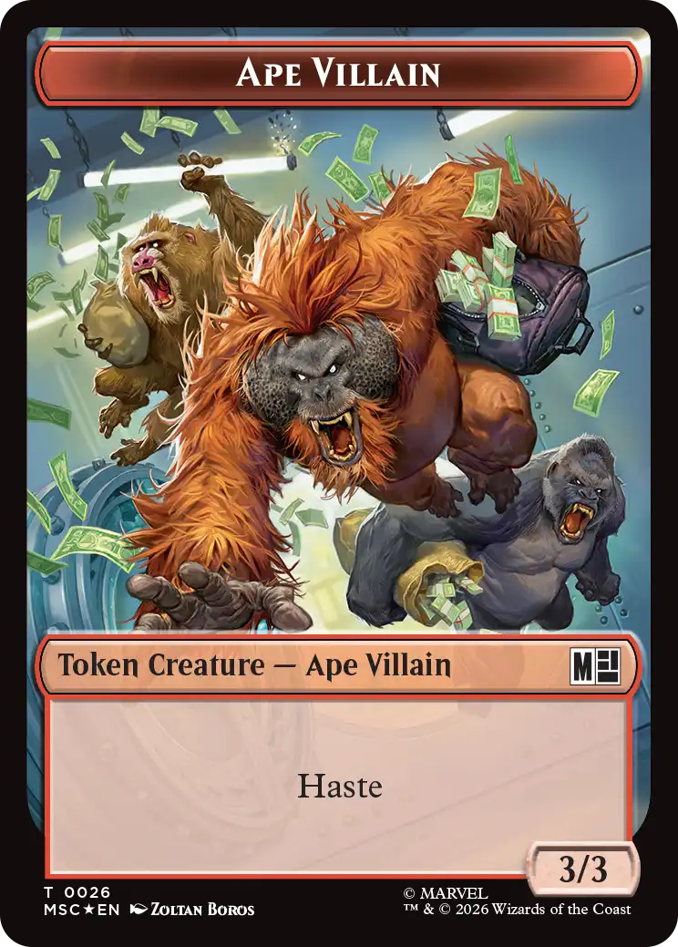 (MSC-Token)類人猿・悪人トークン/Ape Villain Token 【No.0026】