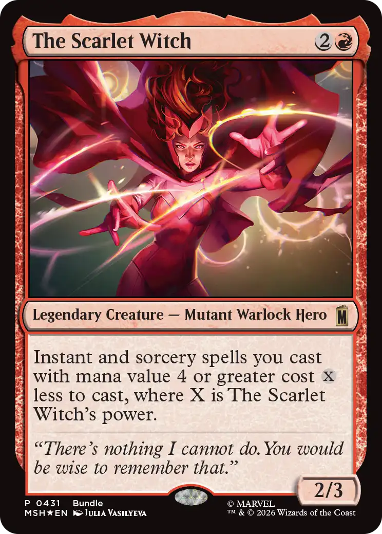 【Foil】(MSH-Promo-Bundle)The Scarlet Witch/スカーレット・ウィッチ【No.0431】