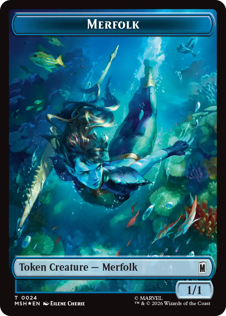 (MSH-Token)マーフォークトークン/Merfolk Token 【No.0024】