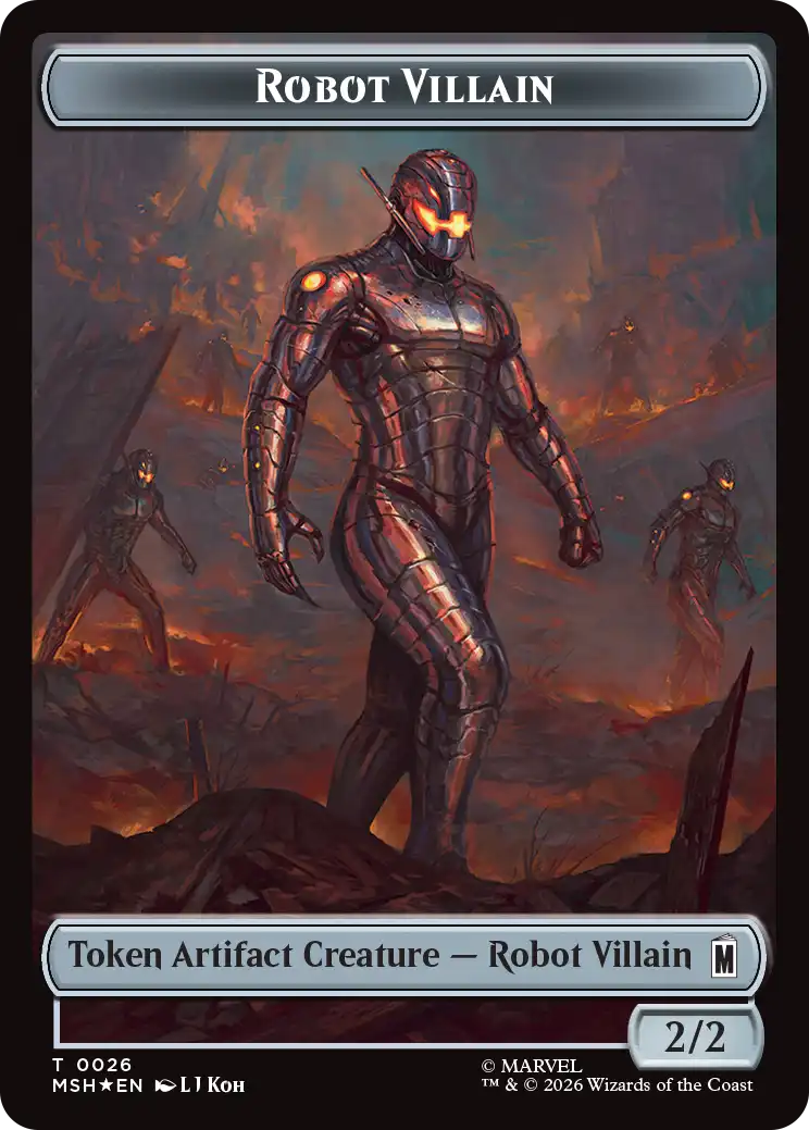 (MSH-Token)ロボット・悪人トークン/Robot Villain Token 【No.0026】