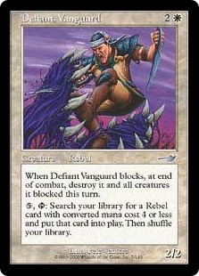 【Foil】(NEM-UW)Defiant Vanguard/果敢な先兵